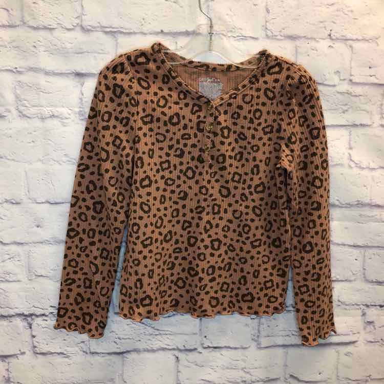 Cat & Jack Brown Size 8 Girls Long Sleeve Shirt