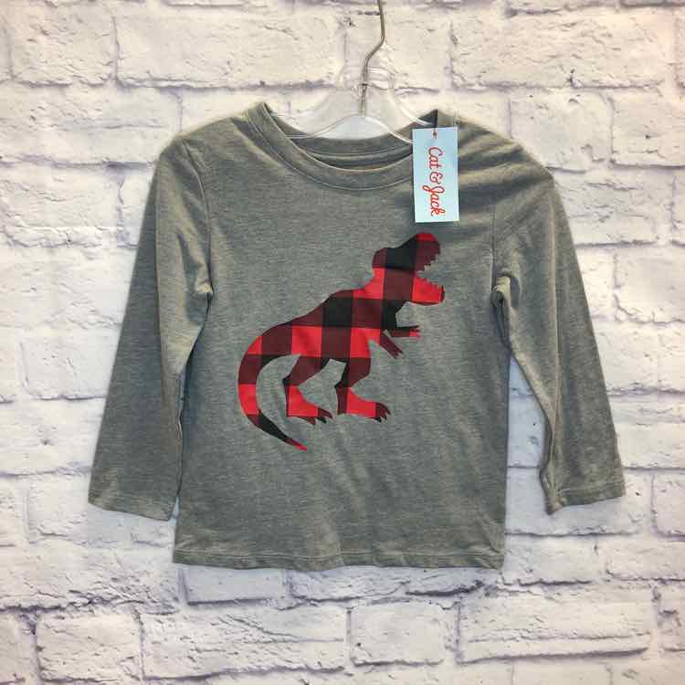 Cat & Jack Gray Size 4T Boys Long Sleeve Shirt