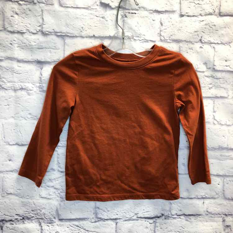 Cat & Jack Orange Size 4T Girls Long Sleeve Shirt