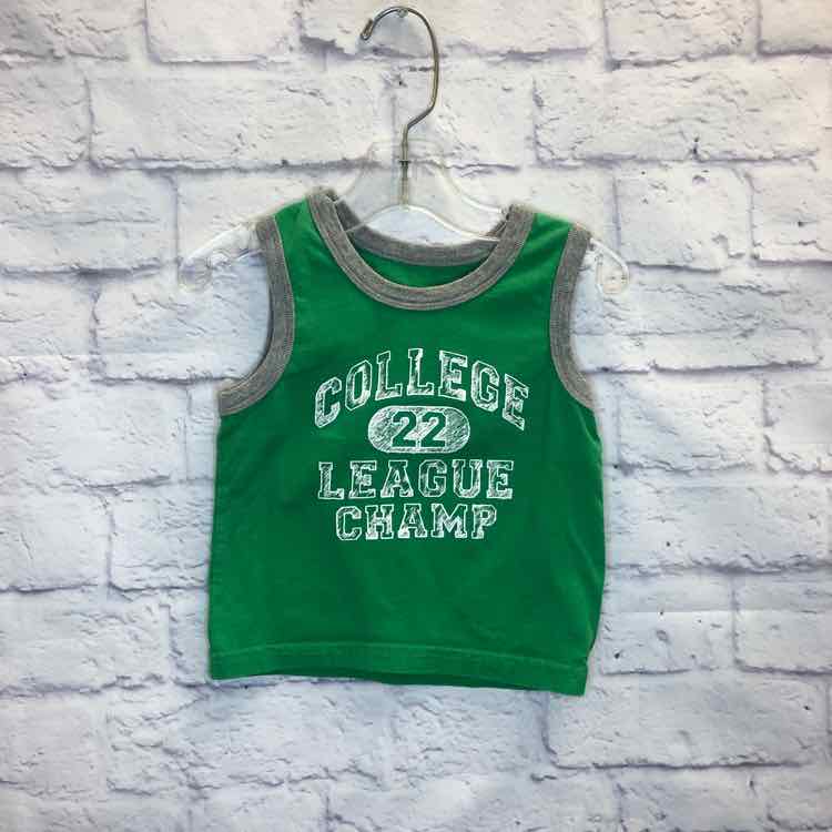 Childrens Place Green Size 12 Months Boys Tank Top