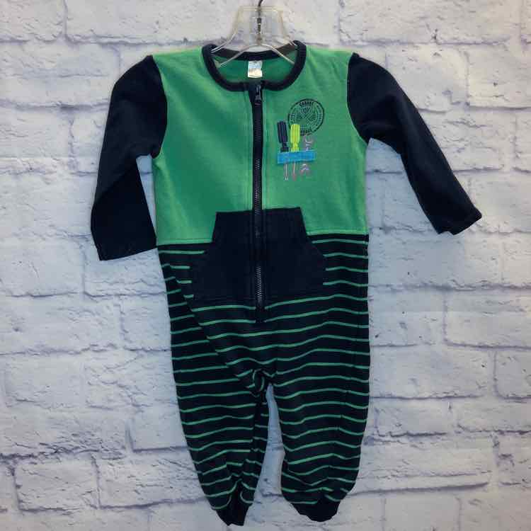 Petit Lem Green Size 12 Months Boys Romper