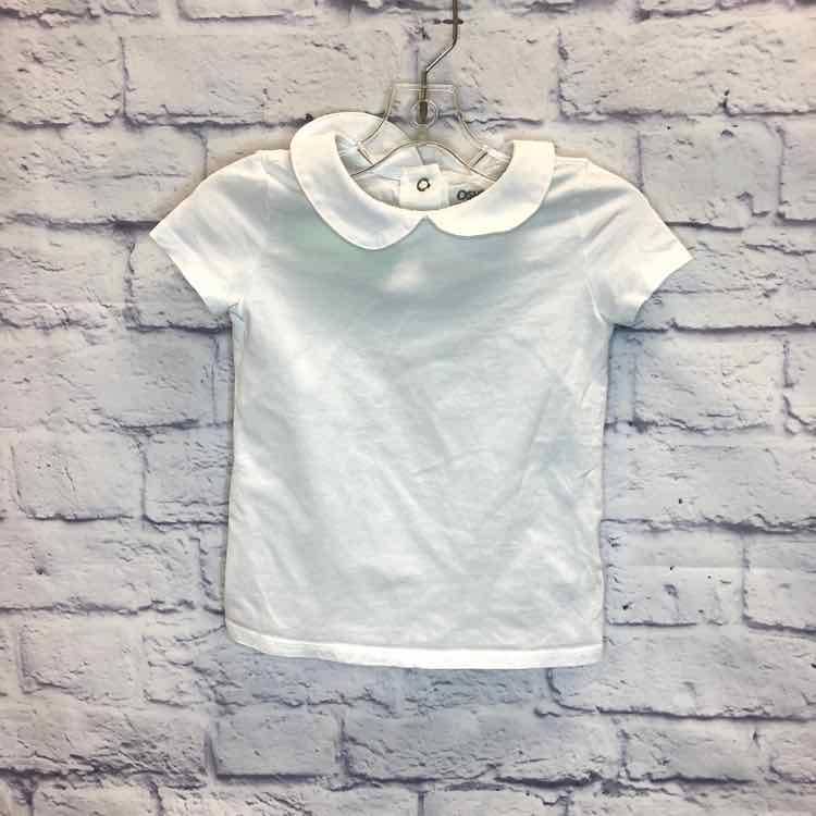 Oshkosh White Size 3T Girls Short Sleeve Shirt