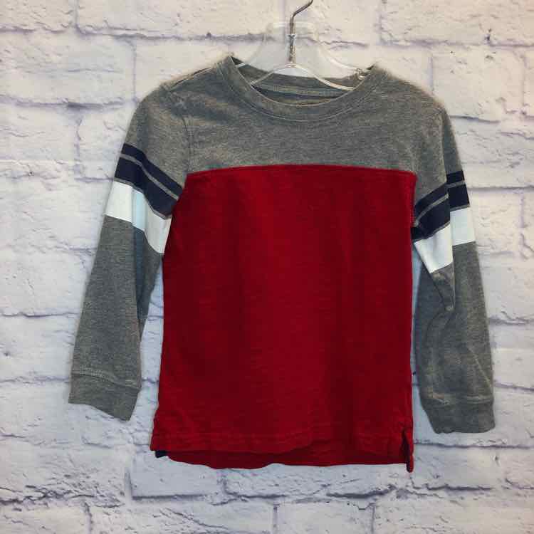 Carters Red Size 3T Boys Long Sleeve Shirt