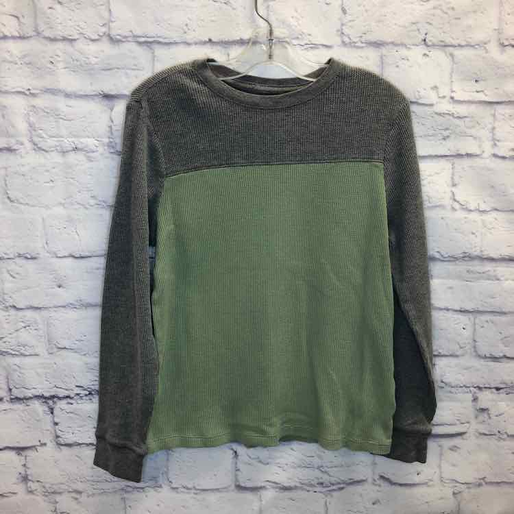 Cat & Jack Green Size 8 Boys Long Sleeve Shirt