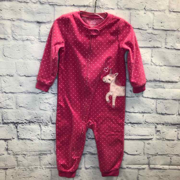 Carters Pink Size 2T Fleece Girls Sleeper