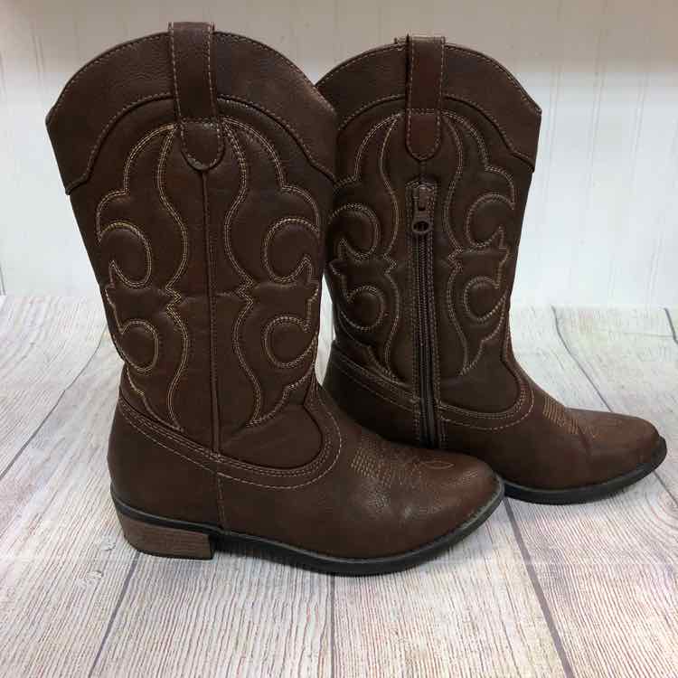 Cat & Jack Brown Size 3 (Big Kids) Cowgirl Boots