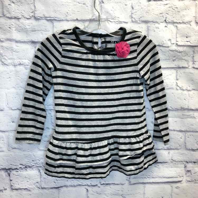 Carters Stripe Size 5 Girls Long Sleeve Shirt