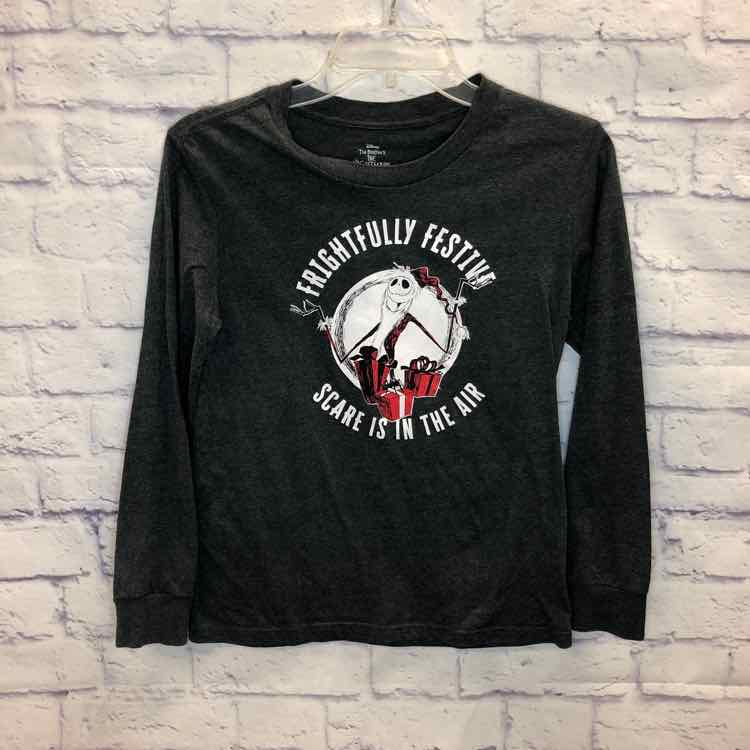 Nightmare Before Christmas Gray Size 10 Boys Long Sleeve Shirt