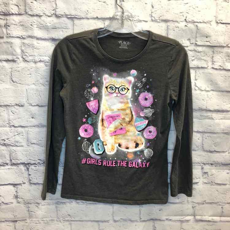 Childrens Place Gray Size 14 Girls Long Sleeve Shirt