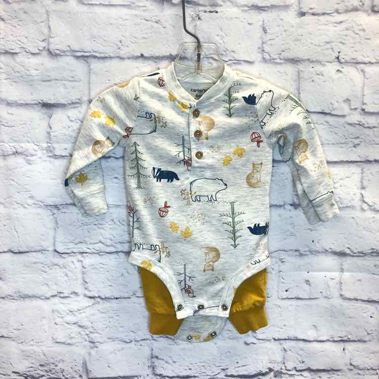 Carters Multi-Color Size 6 Months Boys 2 Piece Outfit