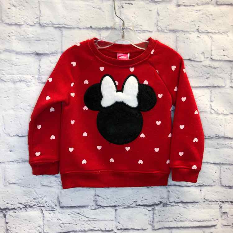 Minnie Mouse Red Size 3T Girls Sweatshirt/Hoodie