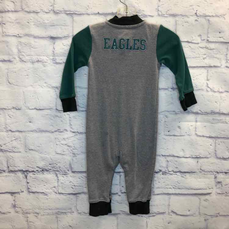 Eagles Green Size 9 Months Boys Romper