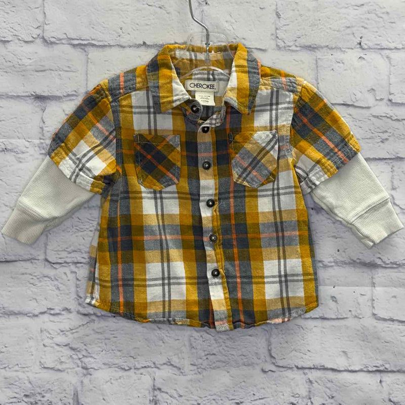Cherokee Yellow Size 12 Months Boy Polo or Button Down