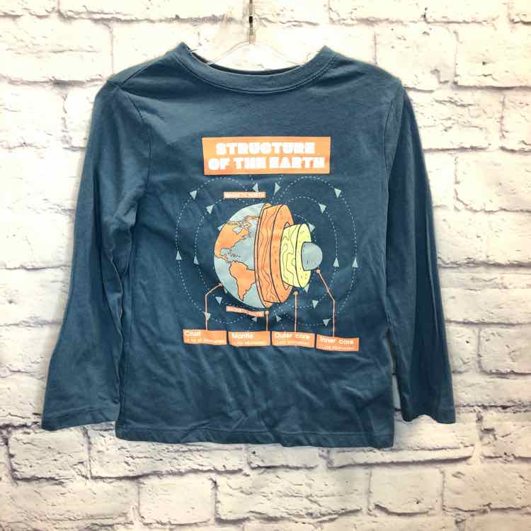 Carters Blue Size 6 Boys Long Sleeve Shirt