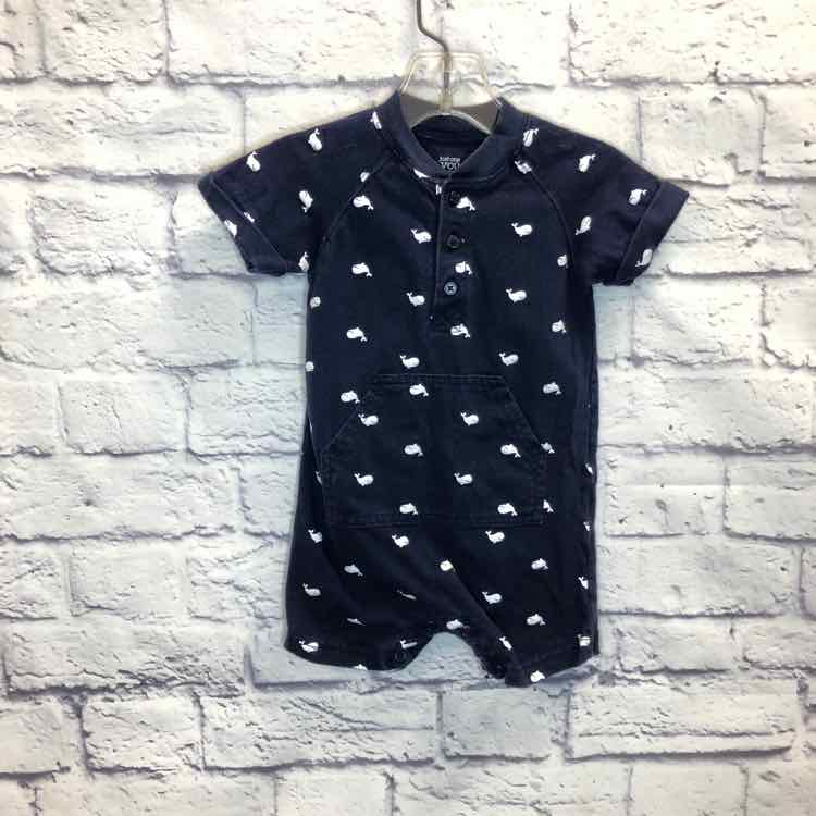 Just One You Navy Size 12 Months Boys Romper