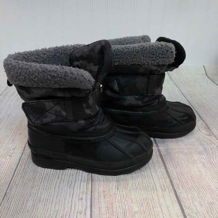 Black Size 9 Boys Snow Boots