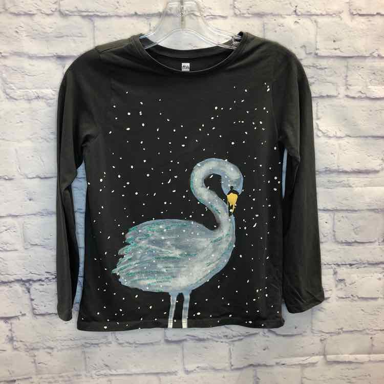 Tea Gray Size 12 Girls Long Sleeve Shirt
