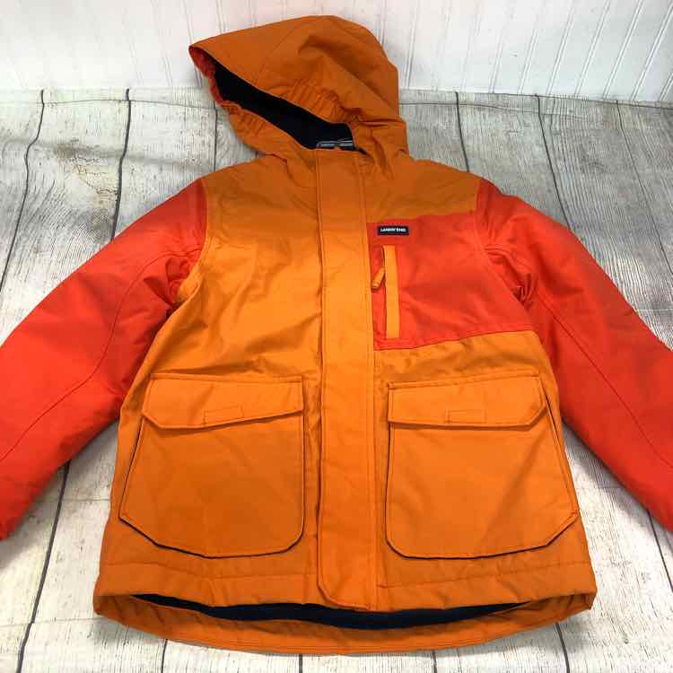 Lands End Orange Size 8 Boys Coat/Jacket