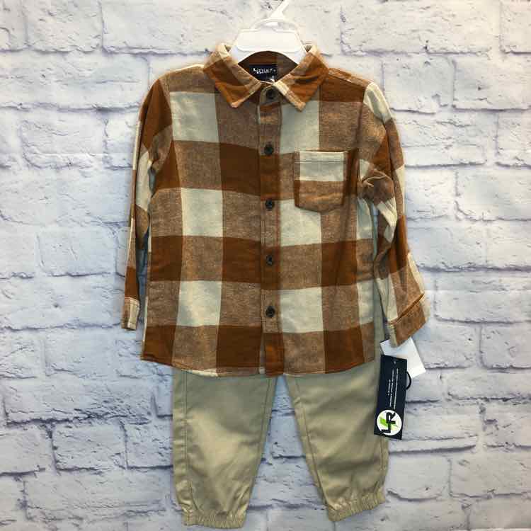 Little Rebels Brown Size 3T Boys 2 Piece Outfit