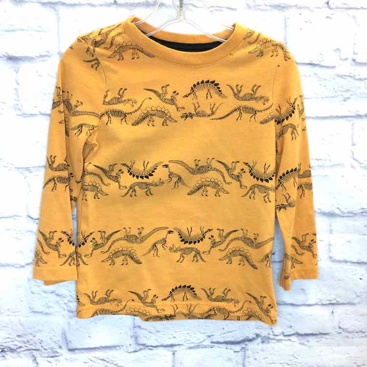 Cat & Jack Orange Size 3T Boys Long Sleeve Shirt