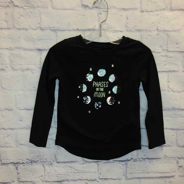 Cat & Jack Black Size 4T Girls Long Sleeve Shirt