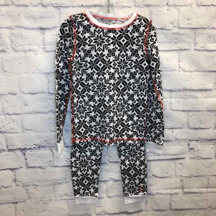 Cuddl Duds Black & White Size 6 Girls 2 Piece Outfit