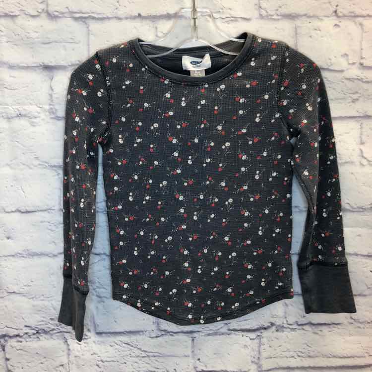 Old Navy Gray Size 6 Girls Long Sleeve Shirt