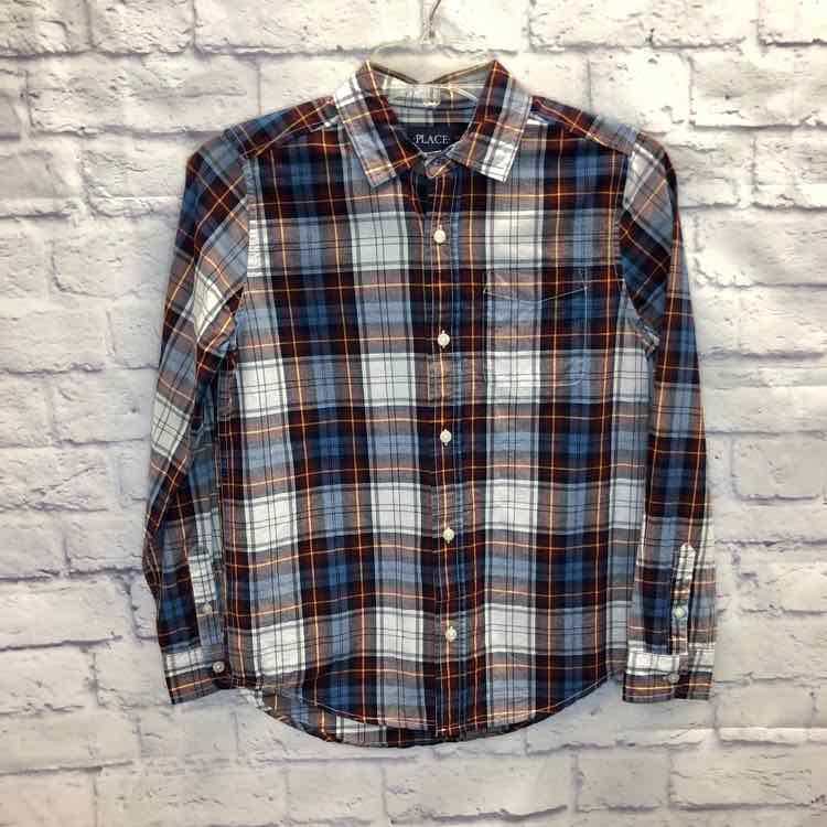 Childrens Place Plaid Size 10 Boy Polo or Button Down