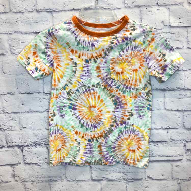 Lands End Tie Dye Size 10 Boys Short Sleeve Shirt
