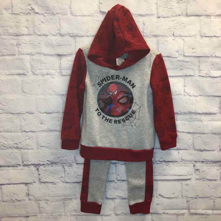 Spiderman Red Size 4T Boys 2 Piece Outfit