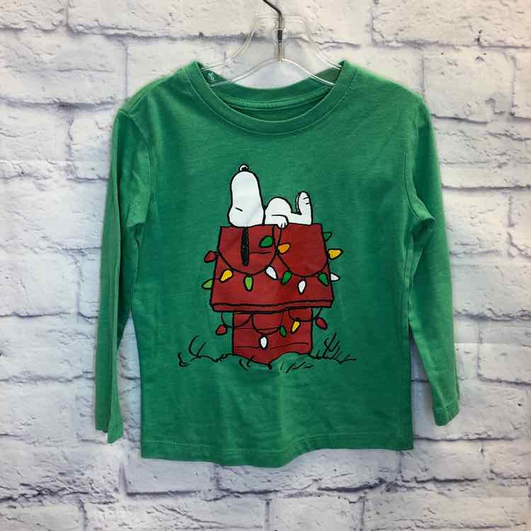 Peanuts Green Size 3T Boys Long Sleeve Shirt