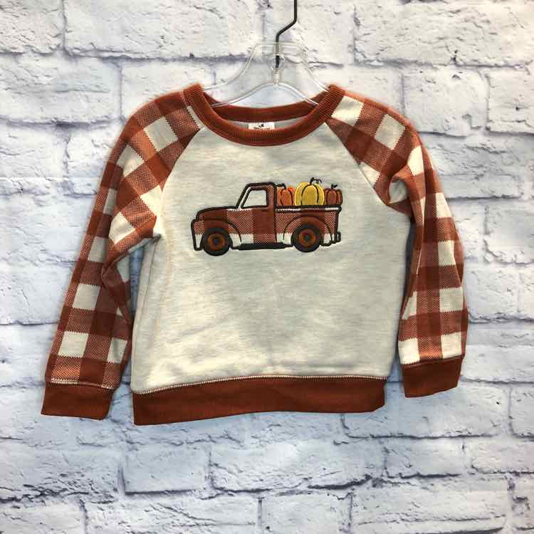 Celebrate Thanksgiving Orange Size 2T Boys Sweatshirts/Hoodie