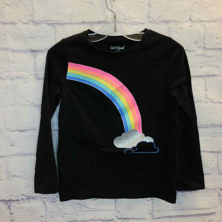 Cat & Jack Black Size 6 Girls Long Sleeve Shirt