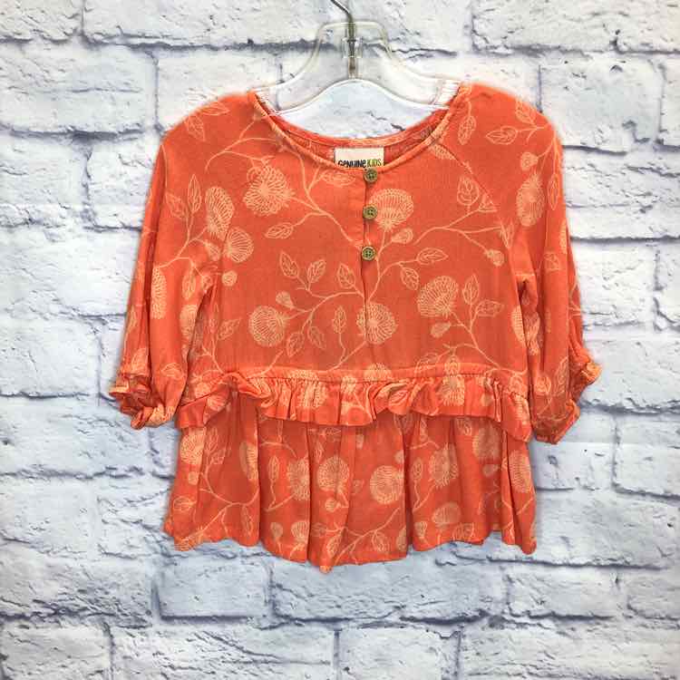 Genuine Kids Orange Size 3T Girls Long Sleeve Shirt
