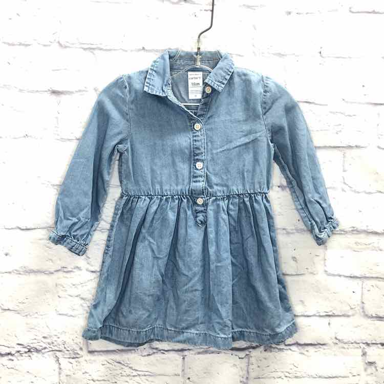 Carters Chambray Size 18 Months Girls Dress