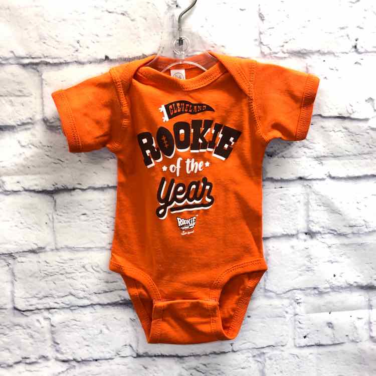 Cleveland Browns Orange Size Newborn Boys Bodysuit