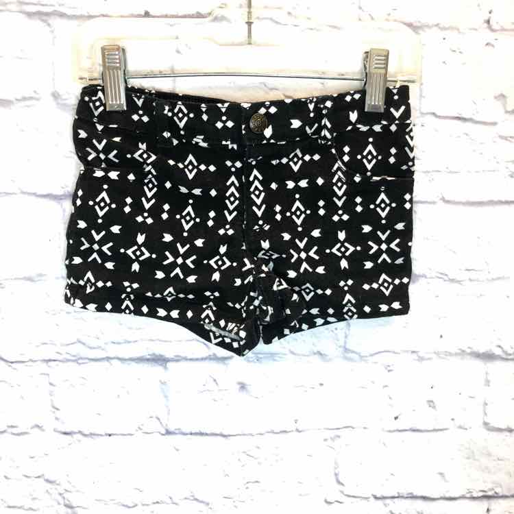Crazy 8 Black & White Size 4T Girls Shorts