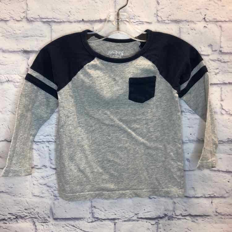Jumping Beans Gray Size 4T Boys Long Sleeve Shirt