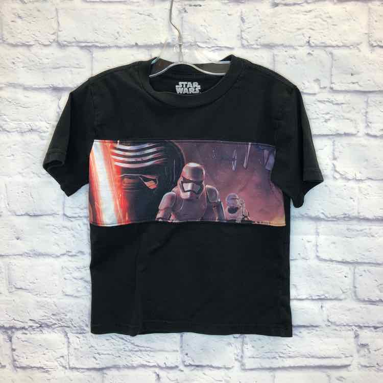 Star Wars Black Size 6 Boys Short Sleeve Shirt
