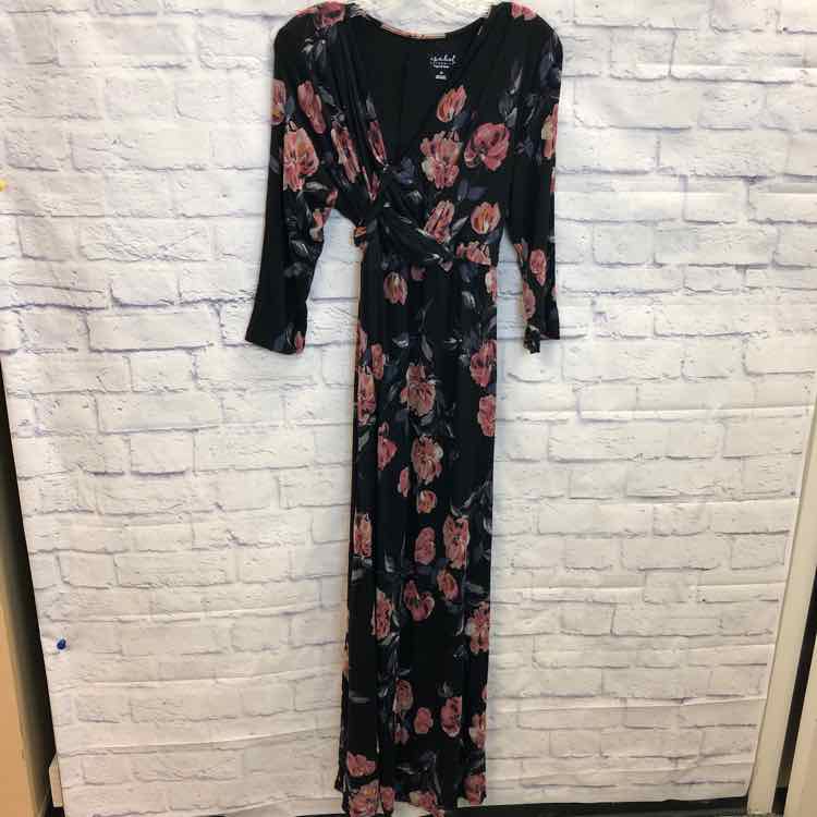 Isabel Maternity Floral Size M Maternity 3/4 Slv Top