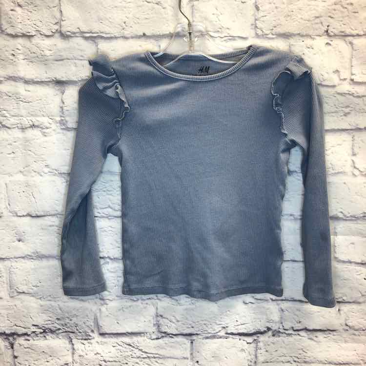 H&M Blue Size 5 Girls Long Sleeve Shirt