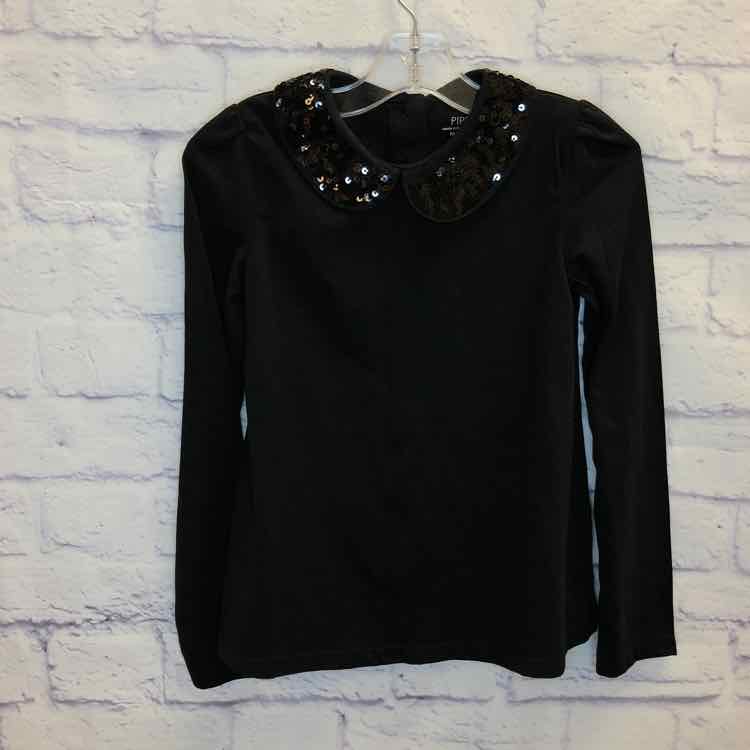 Piper Black Size 7 Girls Long Sleeve Shirt