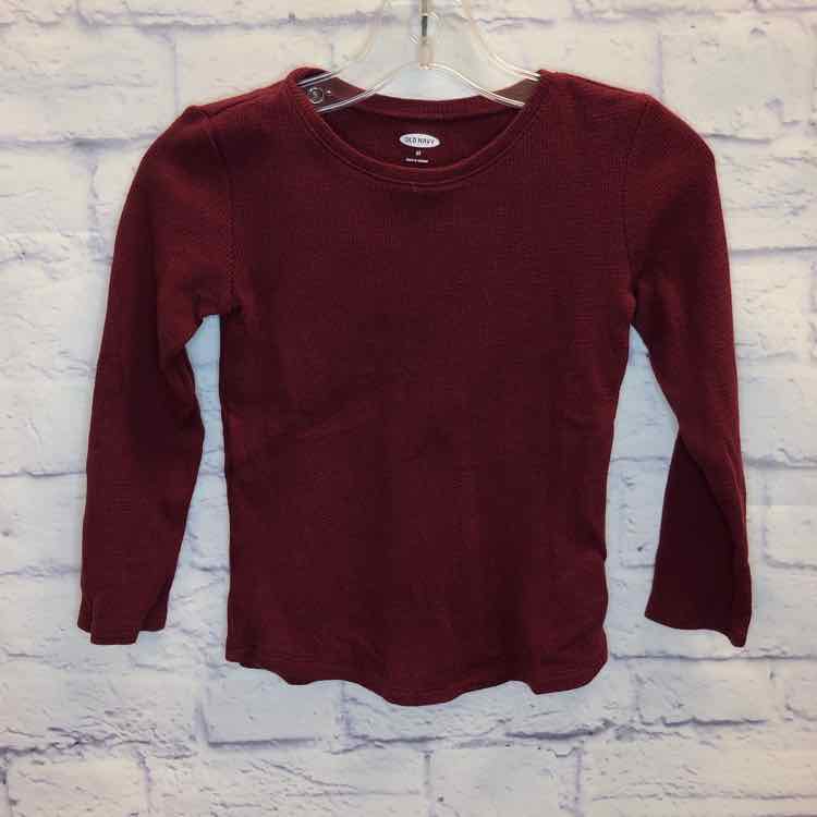 Old Navy Maroon Size 5 Girls Long Sleeve Shirt