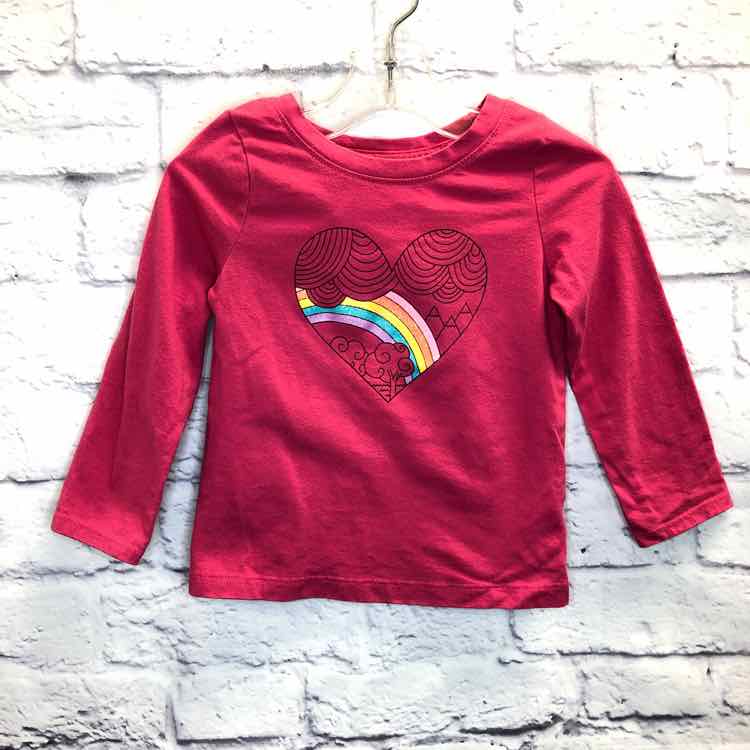 Cat & Jack Pink Size 2T Girls Long Sleeve Shirt