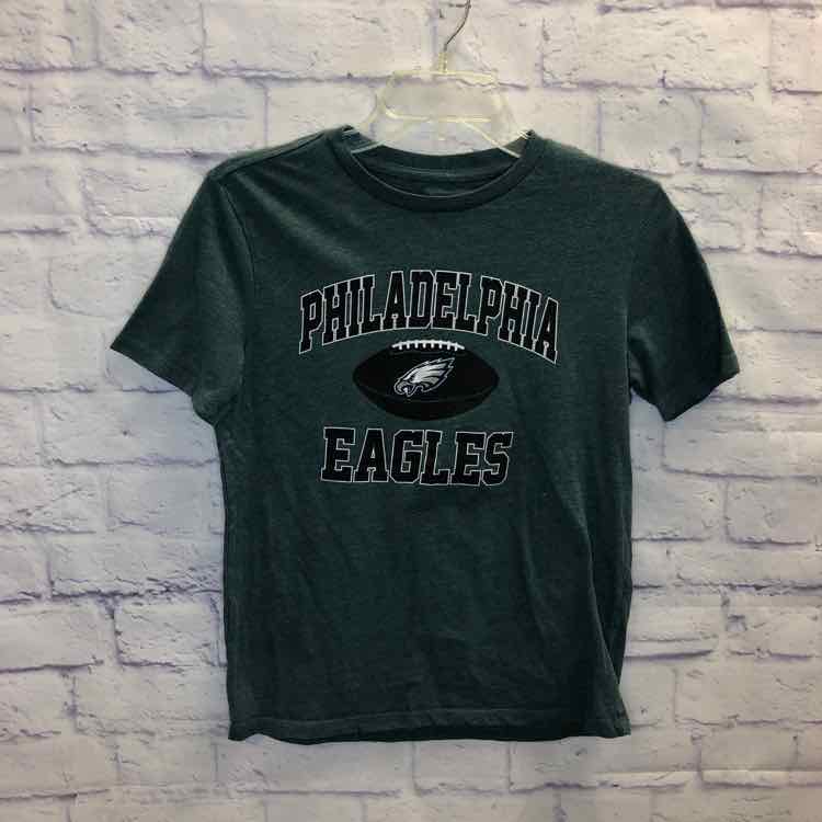 Eagles Green Size 14 Boys Short Sleeve Shirt