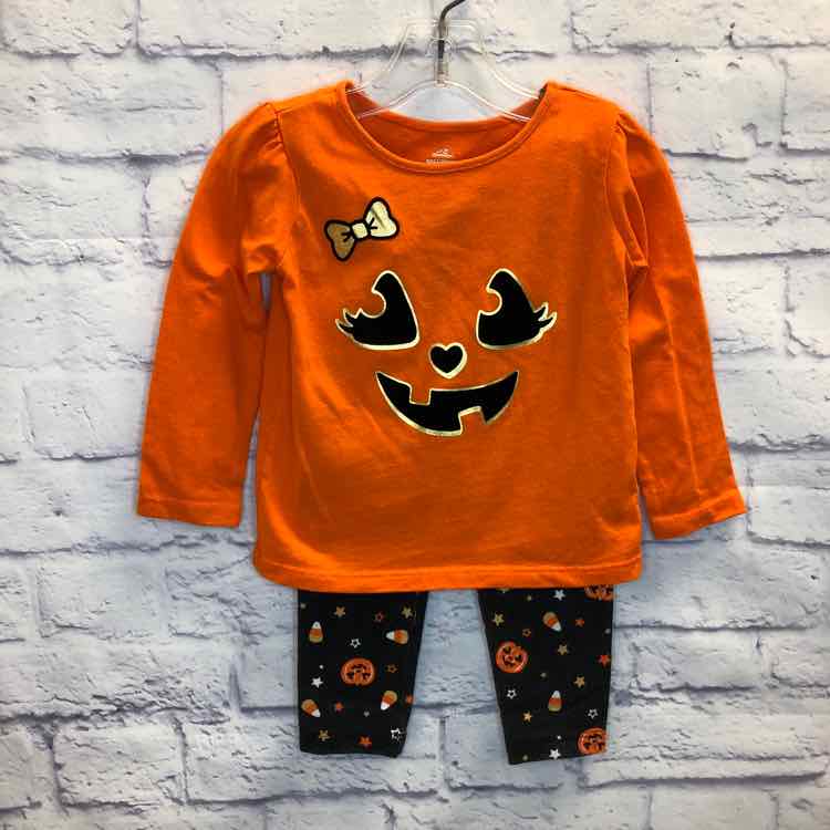 Celebrate Halloween Orange Size 2T Girls 2 Piece Outfit
