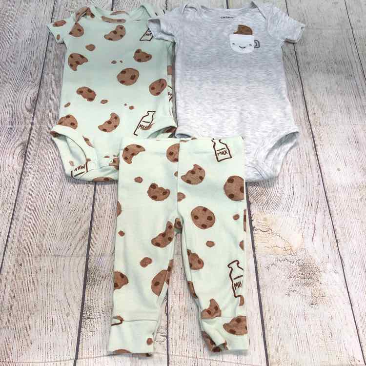 Carters Gray Size 6 Months Boys 3 Piece Outfit