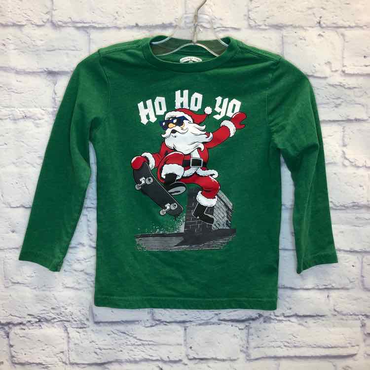 Holiday Time Green Size 4T Boys Long Sleeve Shirt