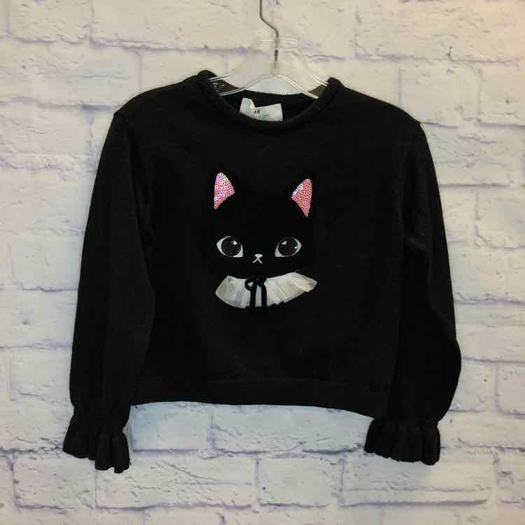 H&M Black Cat Size 5 Girls Sweater