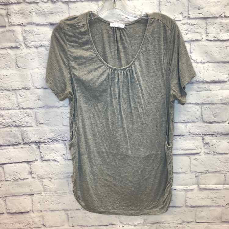 Ekouaer Gray Size M Nursing Top